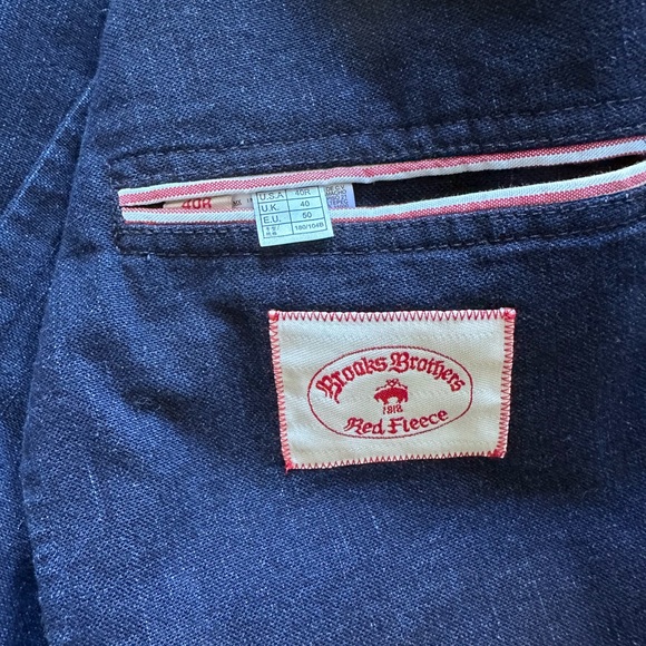 Brooks Brothers Red Fleece Denim Blazer - Picture 6 of 7
